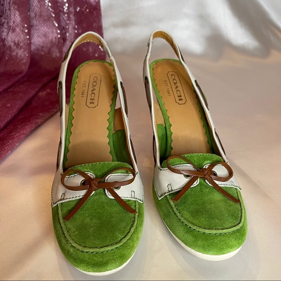 Coach sling back wedge - Picture 2 of 5